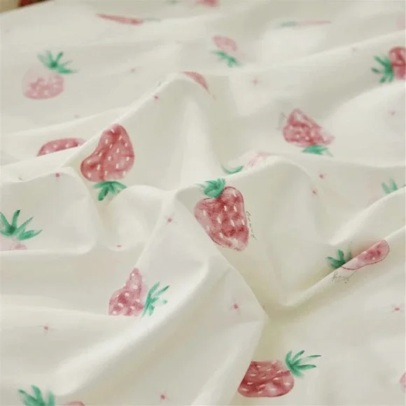 Cream and Pink Floral Comforter Duvet Set
